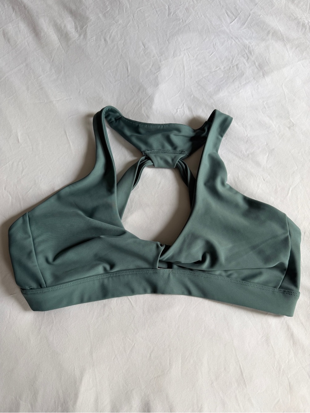 soulcycle Racerback Sports Bra in Sage Green